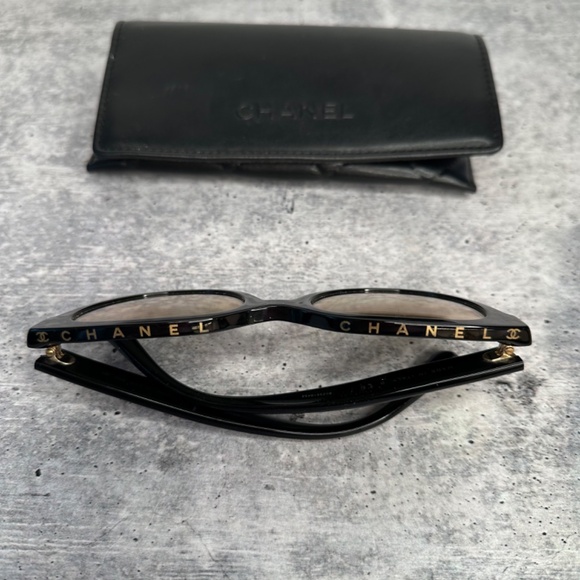 Acetate CC Butterfly Sunglasses 5414 Black - Picture 3 of 8